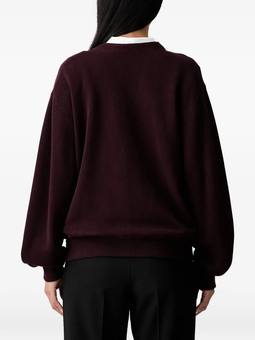 Lacoste Vest met logopatch Rood