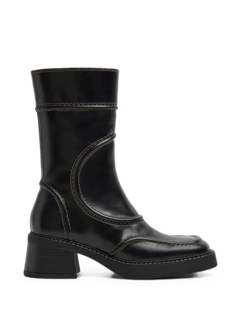 Miista botas Malene de cuero a paneles