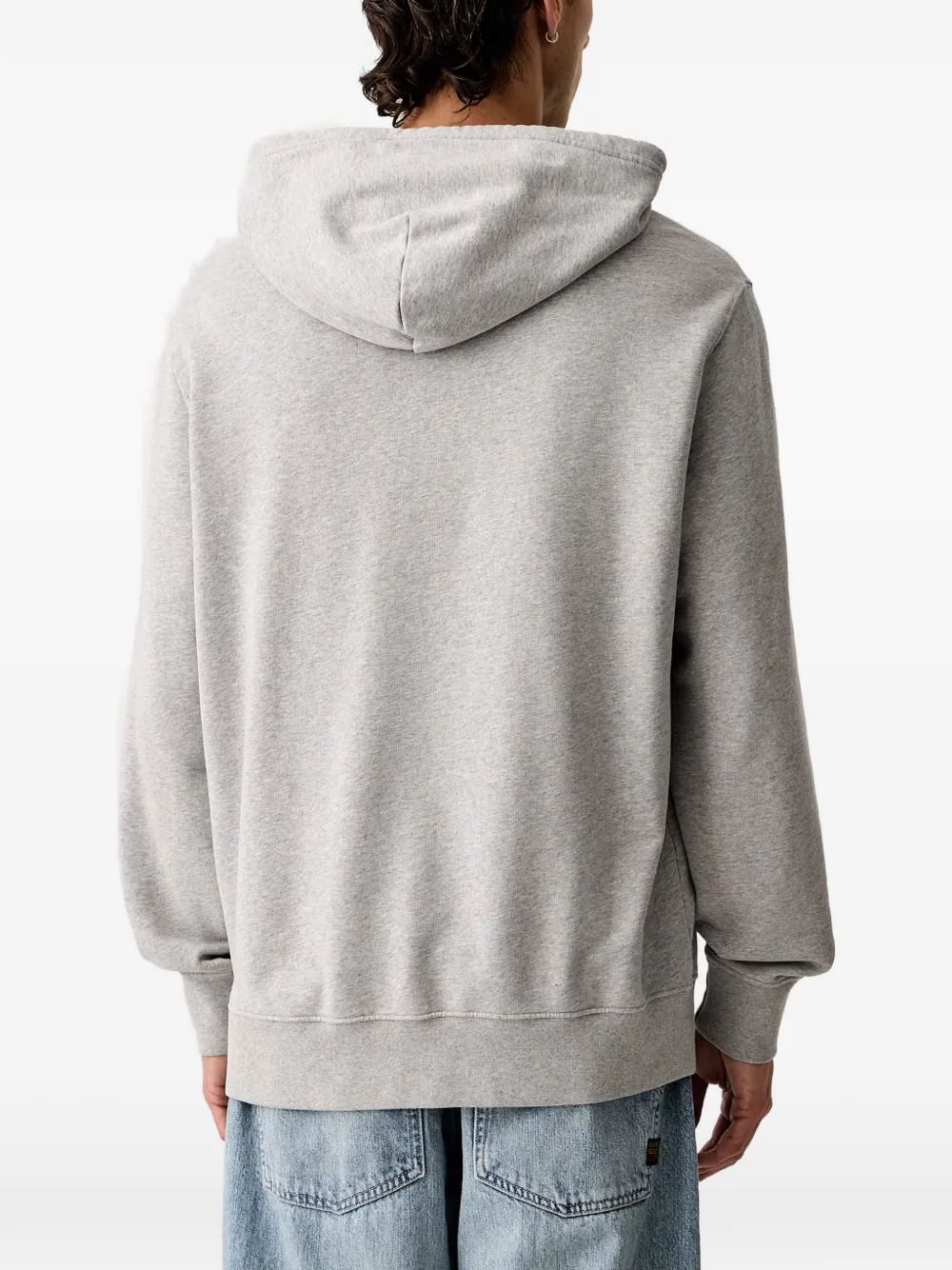 Levi's Original Housemark logo-patch cotton hoodie Grijs
