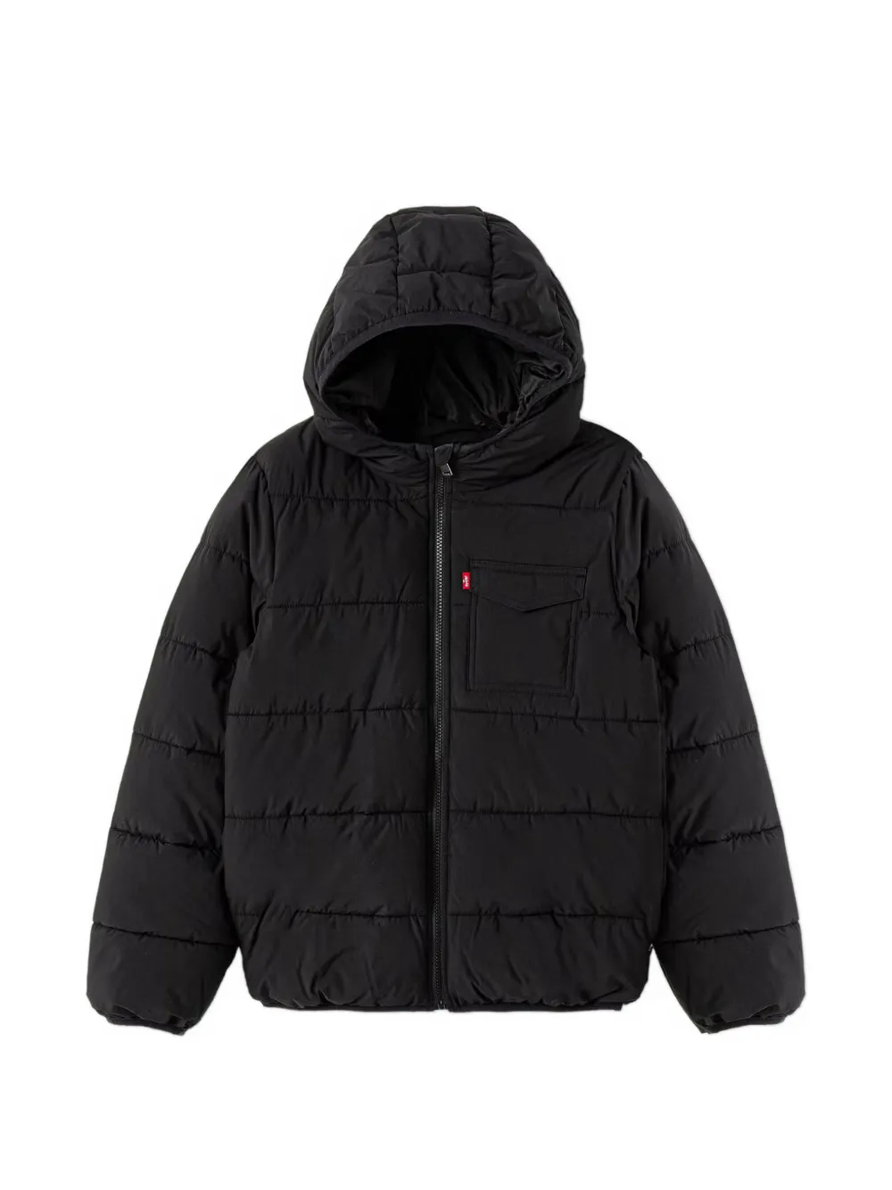 Levi's Kids hooded quilted jacket - Nero