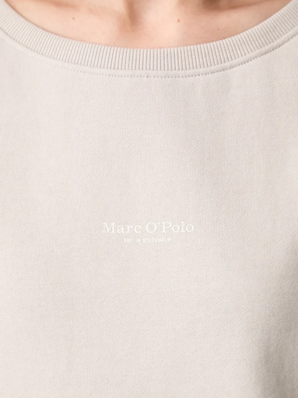 Marc O'Polo Sweater met logoprint Beige