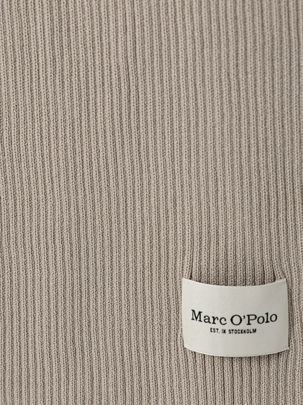 Marc O'Polo Ribgebreide sjaal Beige