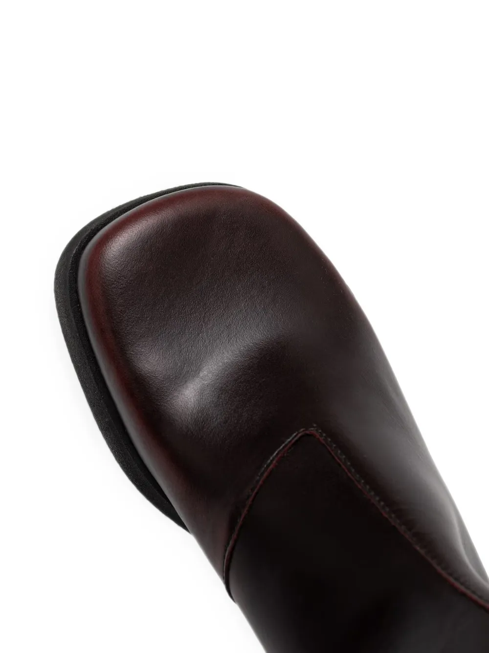 Miista Brunildha square-toe knee-length boots Rood