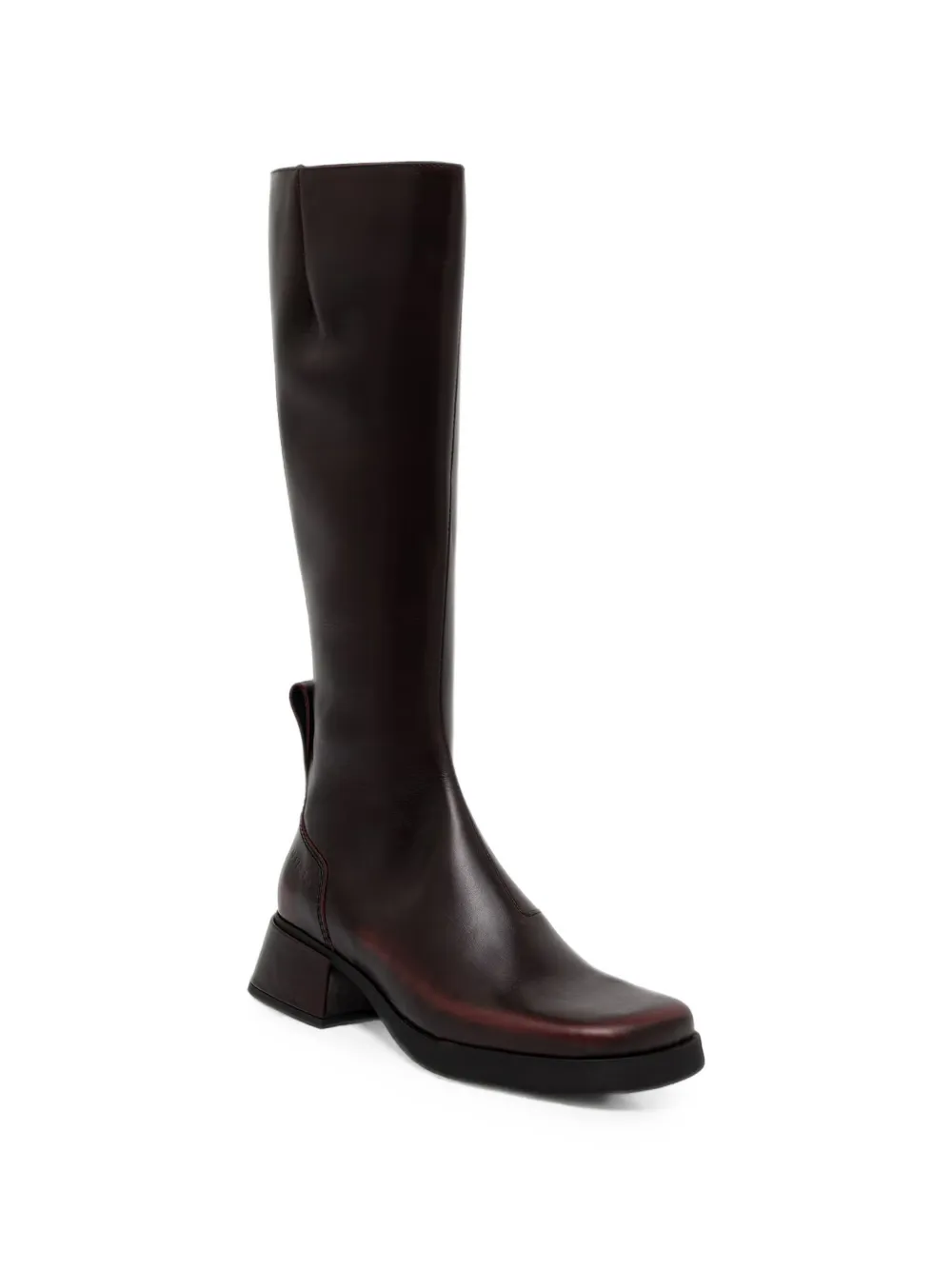 Miista Brunildha square-toe knee-length boots Rood