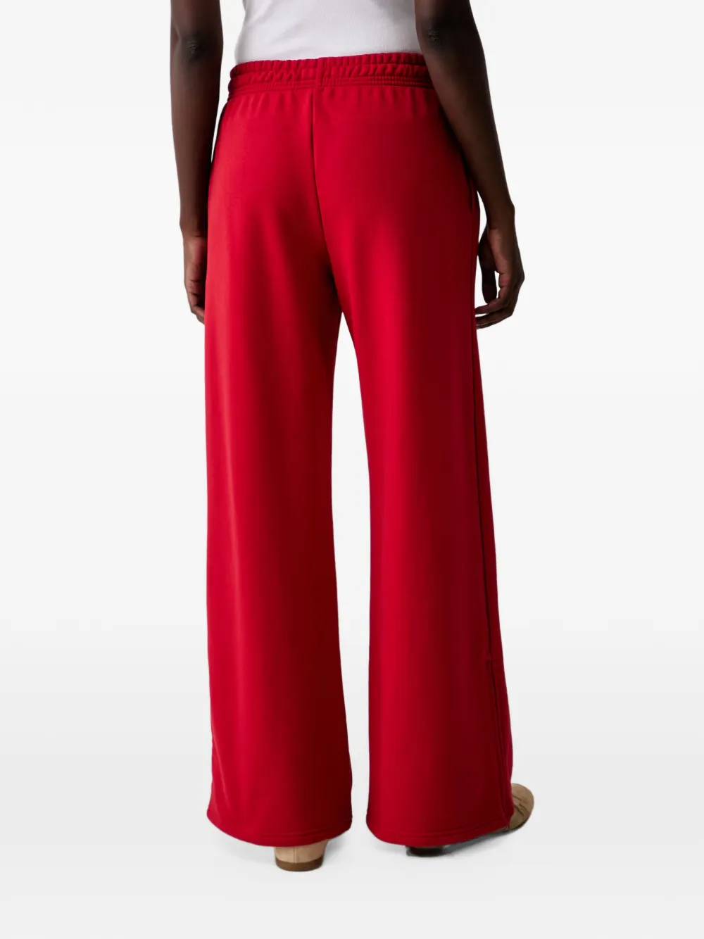 La Mania Evan trainingsbroek met geborduurd logo Rood