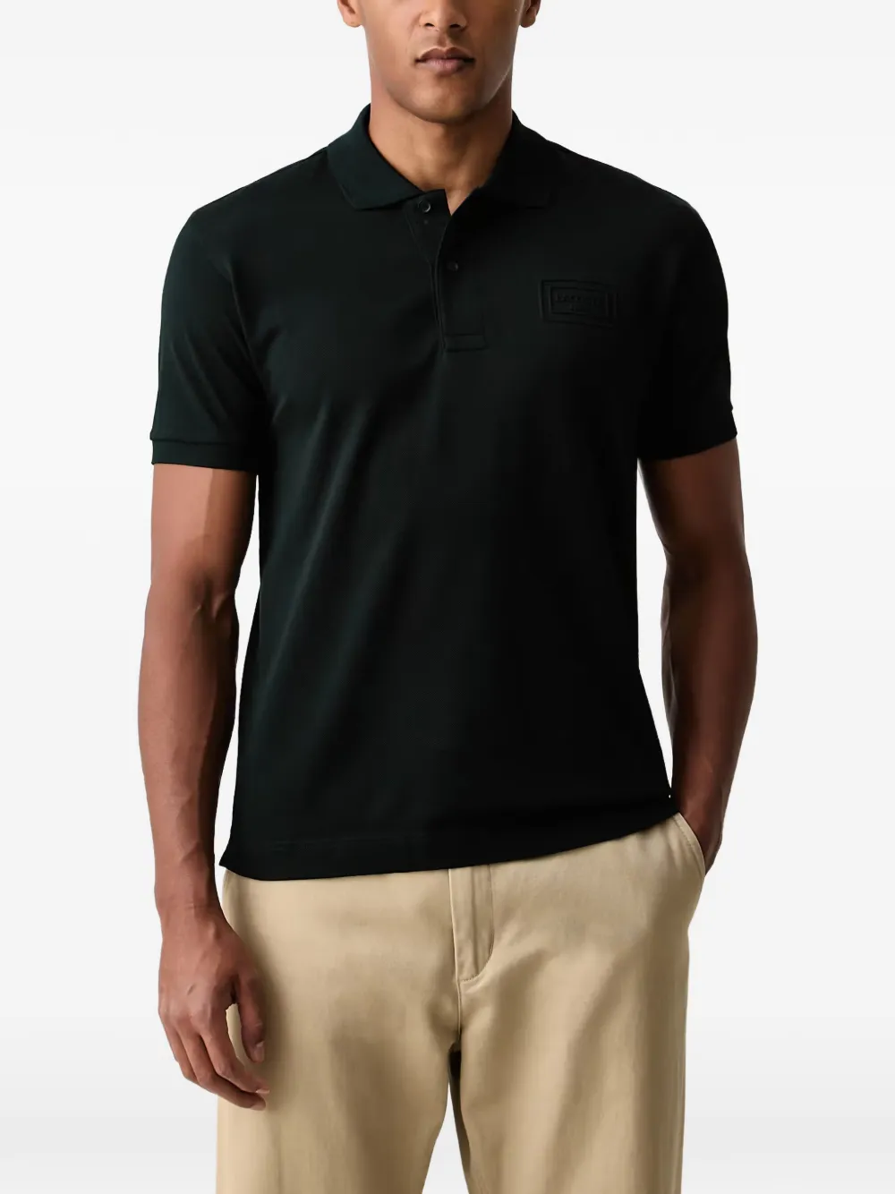Lacoste logo-patch short-sleeve polo shirt