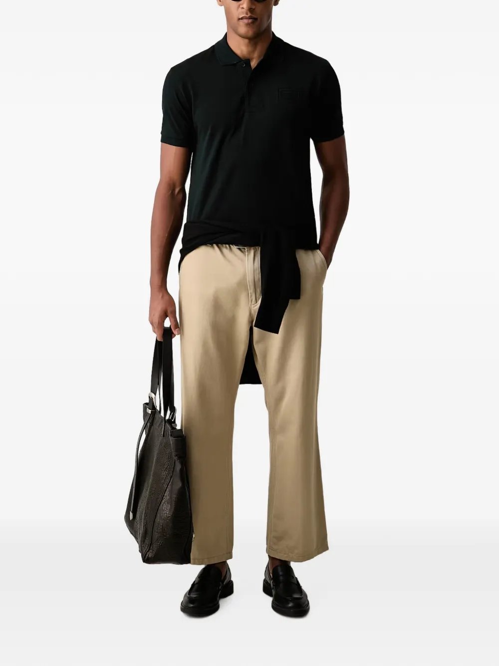 Lacoste Poloshirt met logopatch Groen
