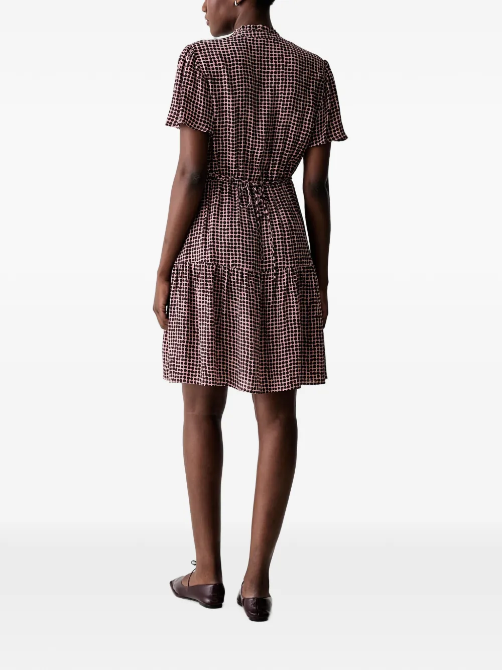 Marc O'Polo Jurk met geometrische print Rood