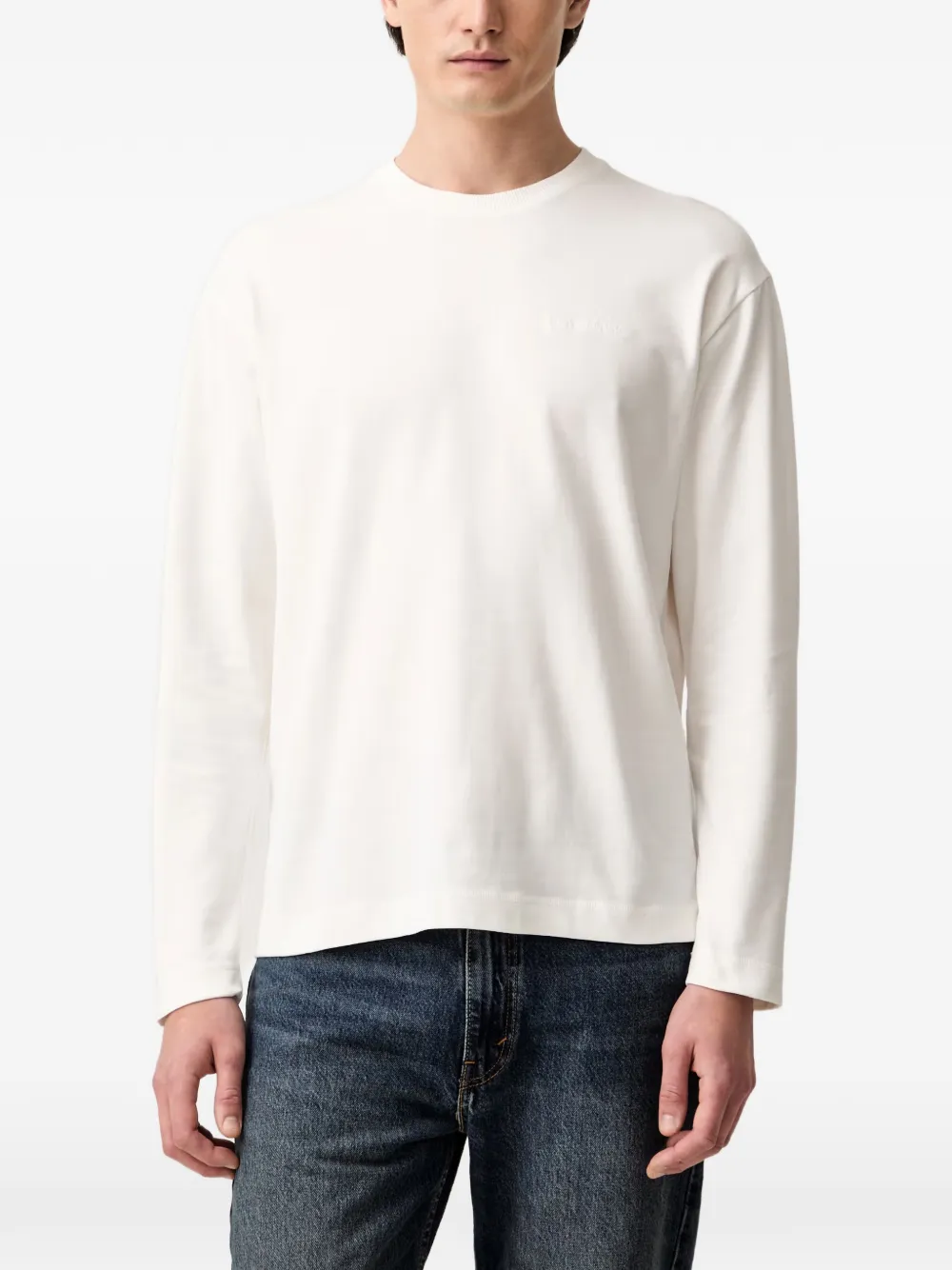 Marc O'Polo logo-embroidered long-sleeved T-shirt