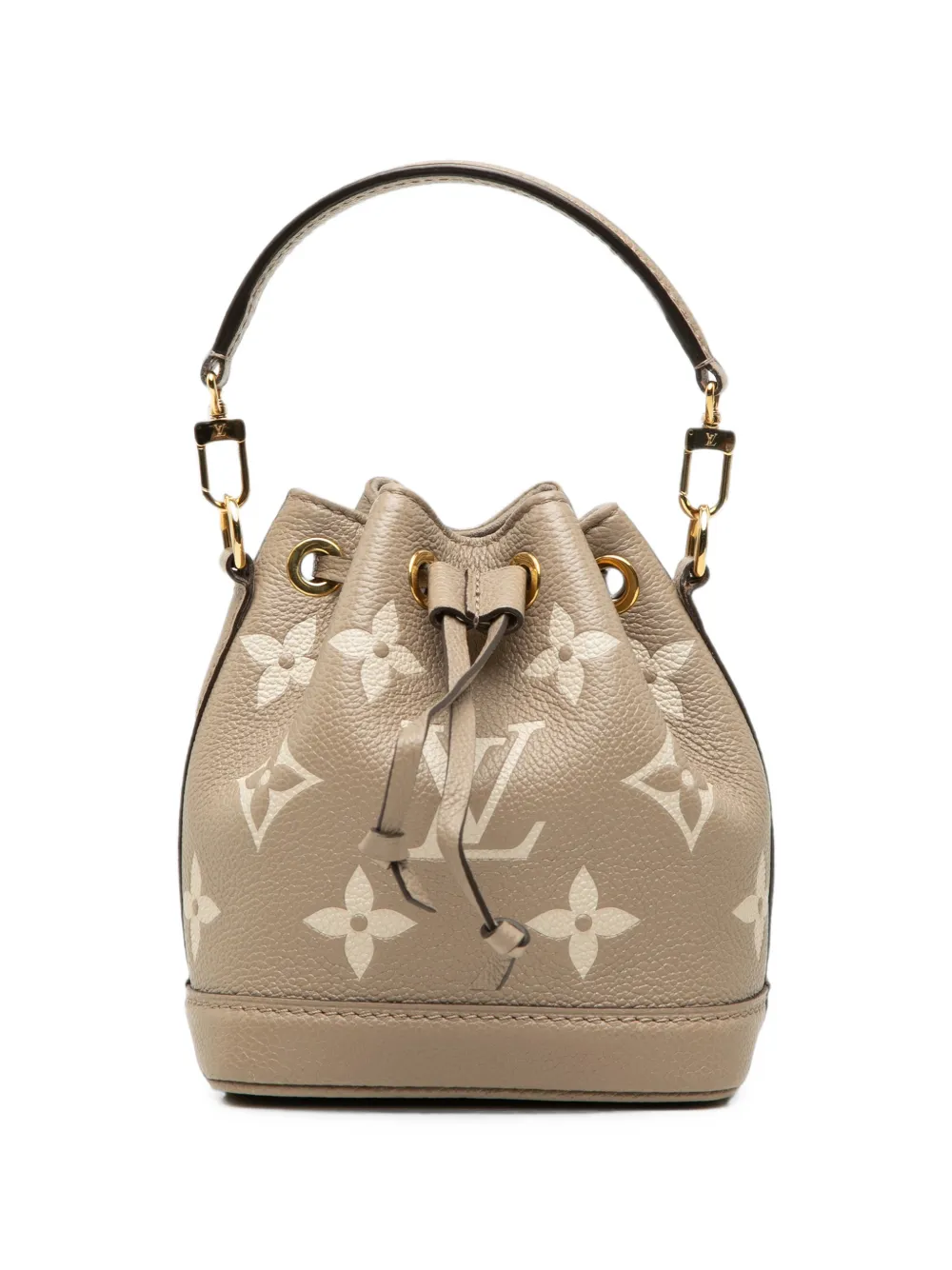 Louis Vuitton Pre-Owned 2000-2026 Bicolor Monogram Empreinte Nano Noe bucket bag - Braun