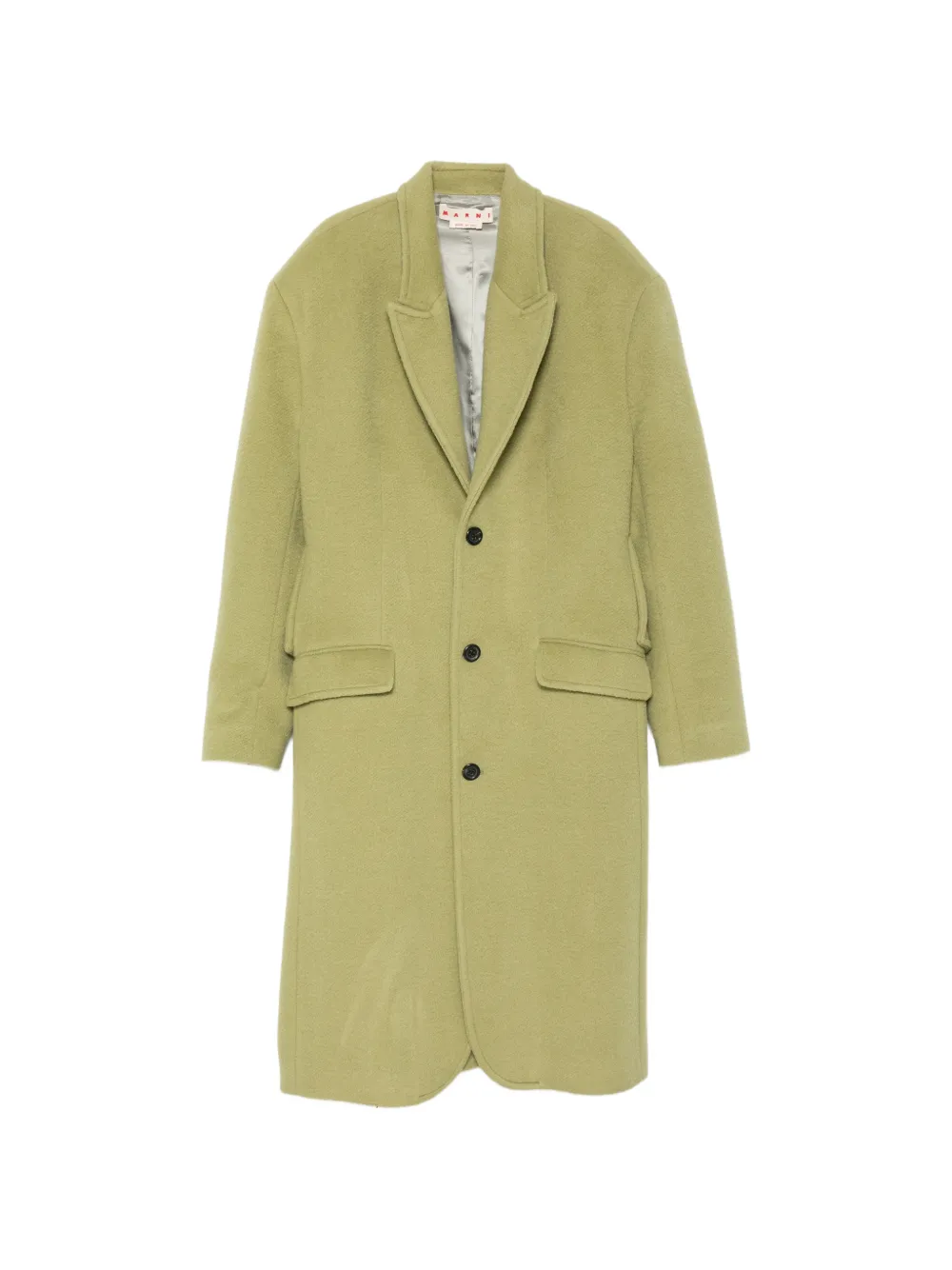 Marni single-breasted coat - Verde
