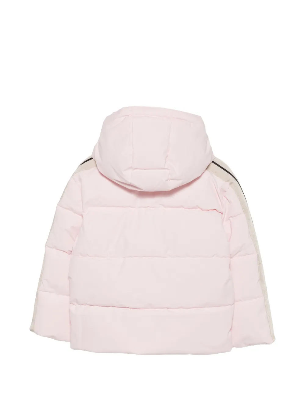 Palm Angels Kids Gewatteerd jack met logoprint Roze