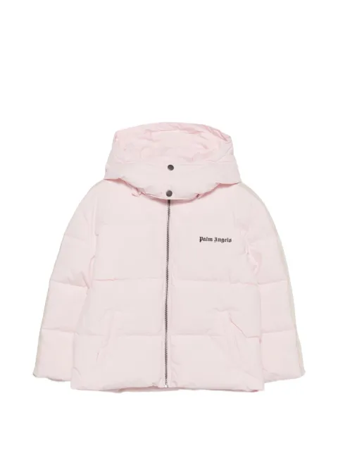 Palm Angels Kids logo-print padded jacket