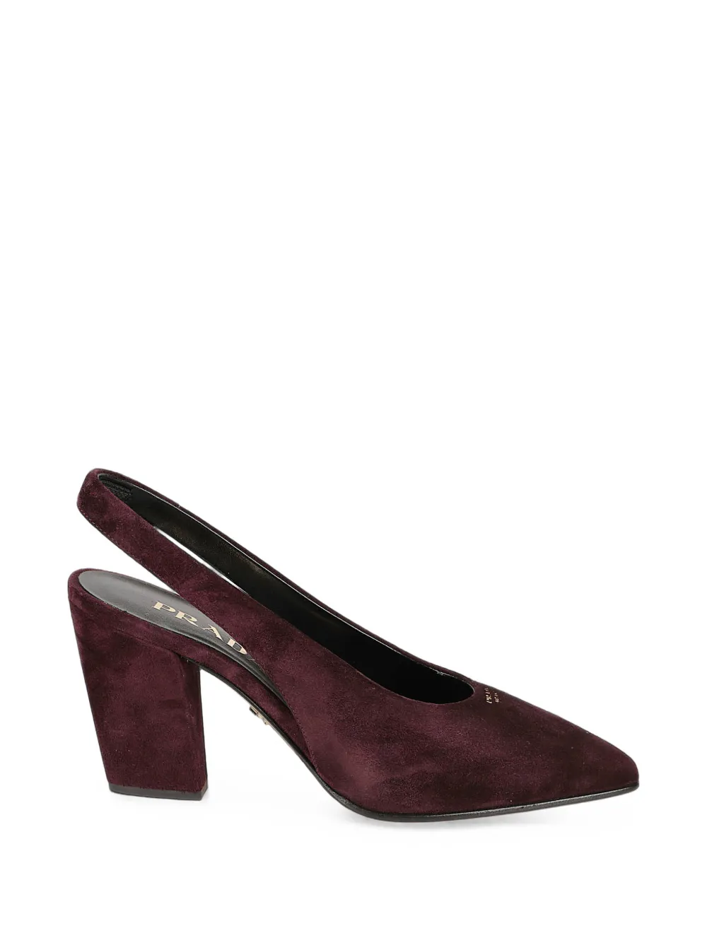 Prada suede slingback pumps Paars