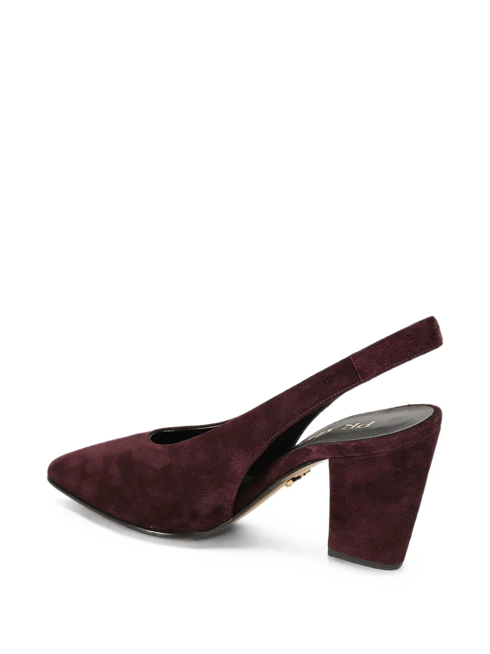 Prada suede slingback pumps Paars