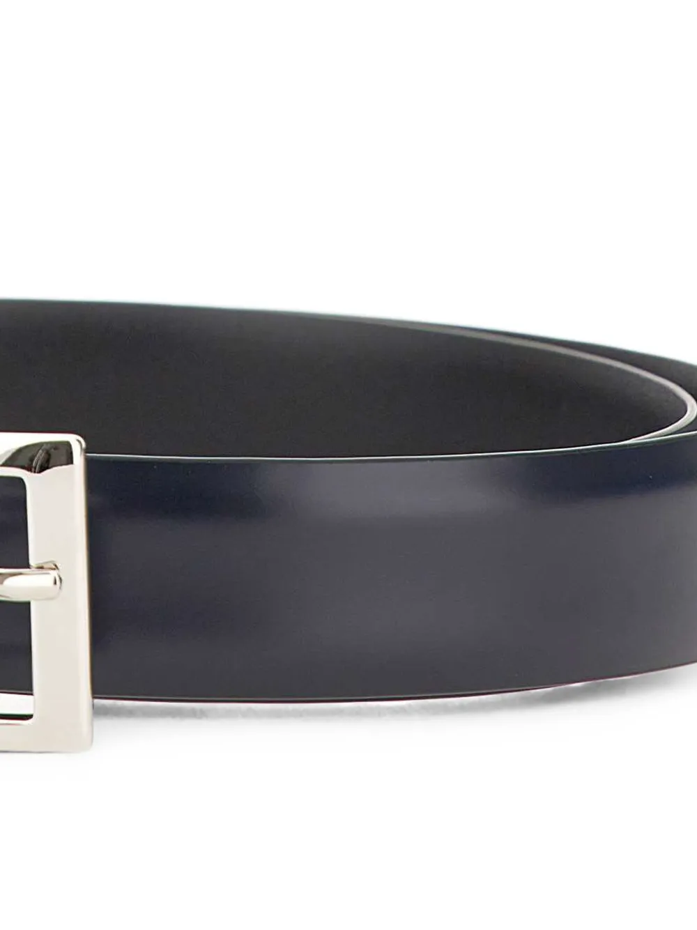 Orciani Kansas leren riem Blauw