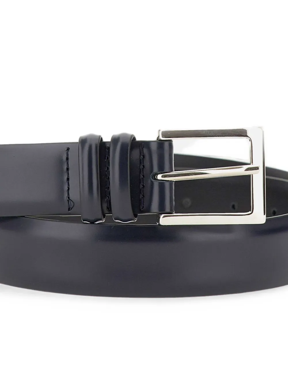 Orciani Kansas leren riem Blauw