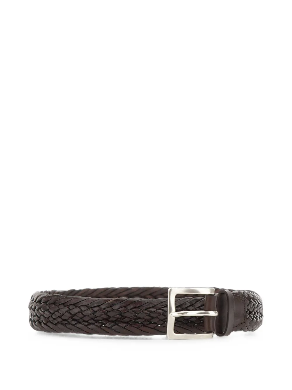 Orciani Masculine geweven riem Bruin