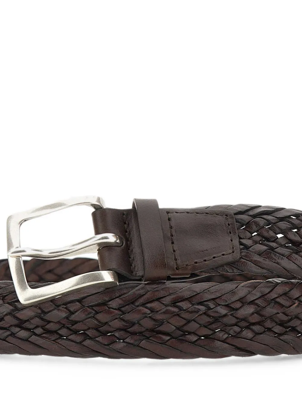 Orciani Masculine geweven riem Bruin