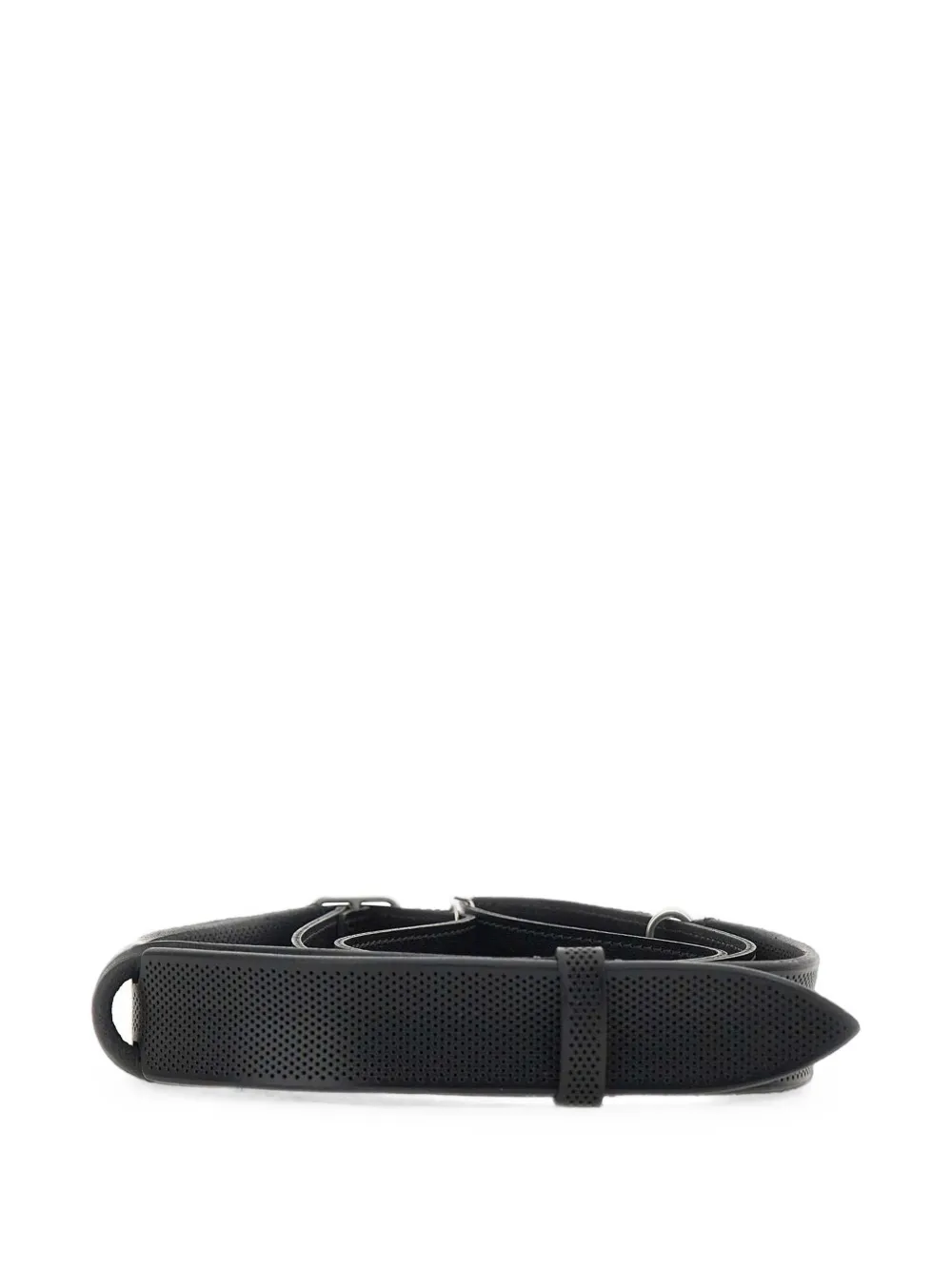 Orciani Nobuckle riem met geperforeerde details Zwart