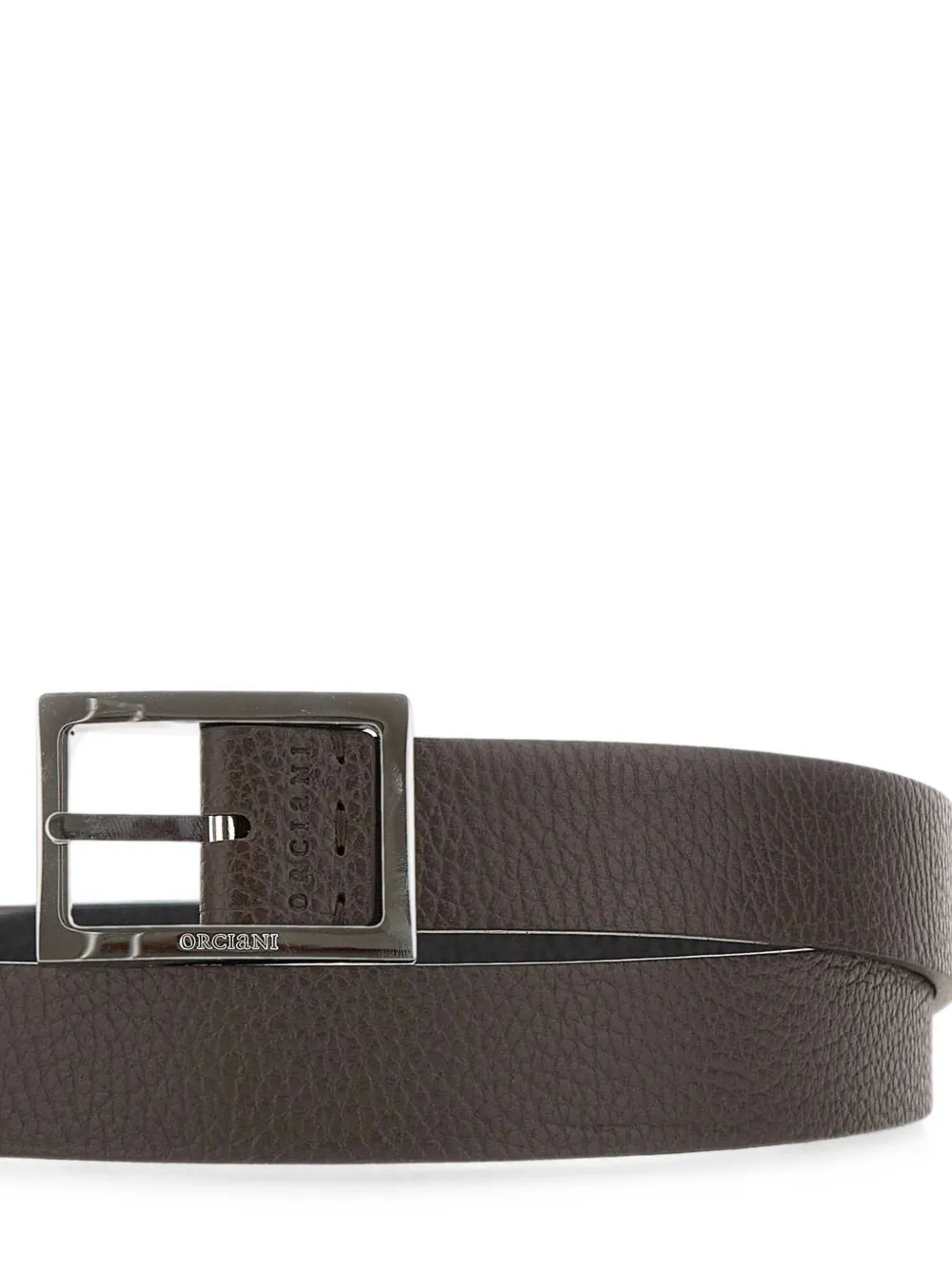Orciani Dollaro Double leren riem Bruin