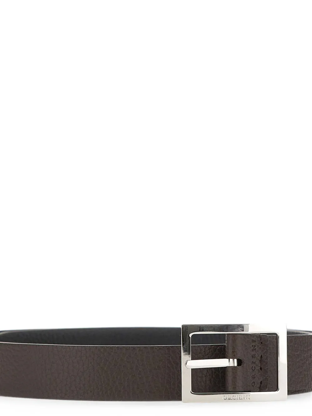 Orciani Dollaro Double leren riem Bruin