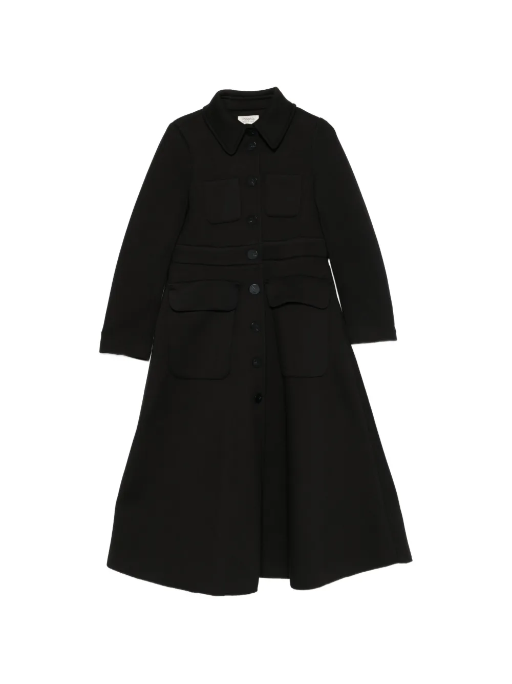 PSOPHIA button-up patch-pocket coat