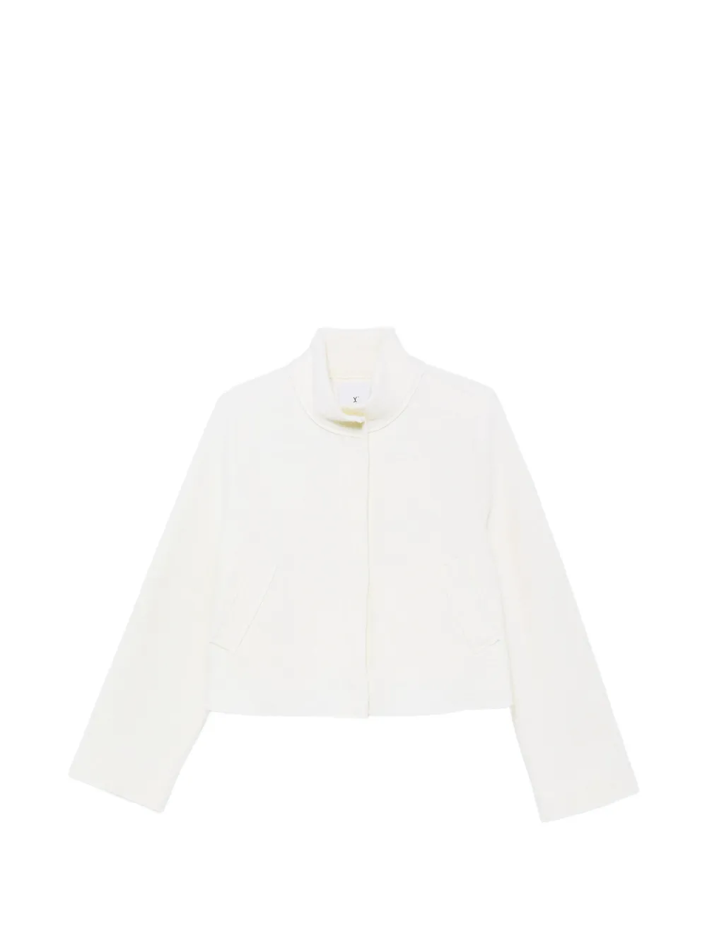 Why Ci high-neck cropped jacket