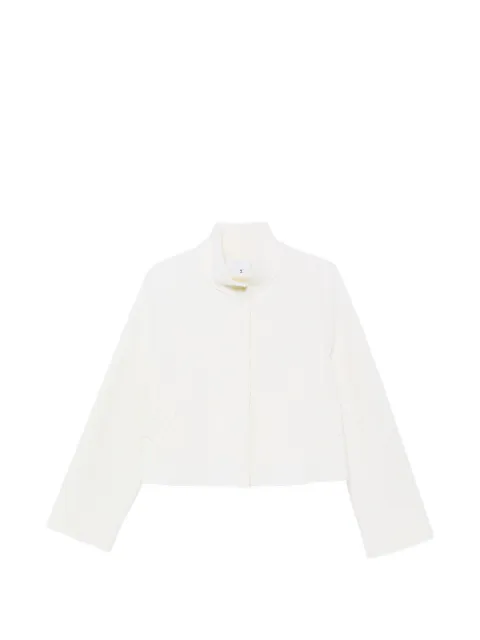 Why Ci high-neck cropped jacket