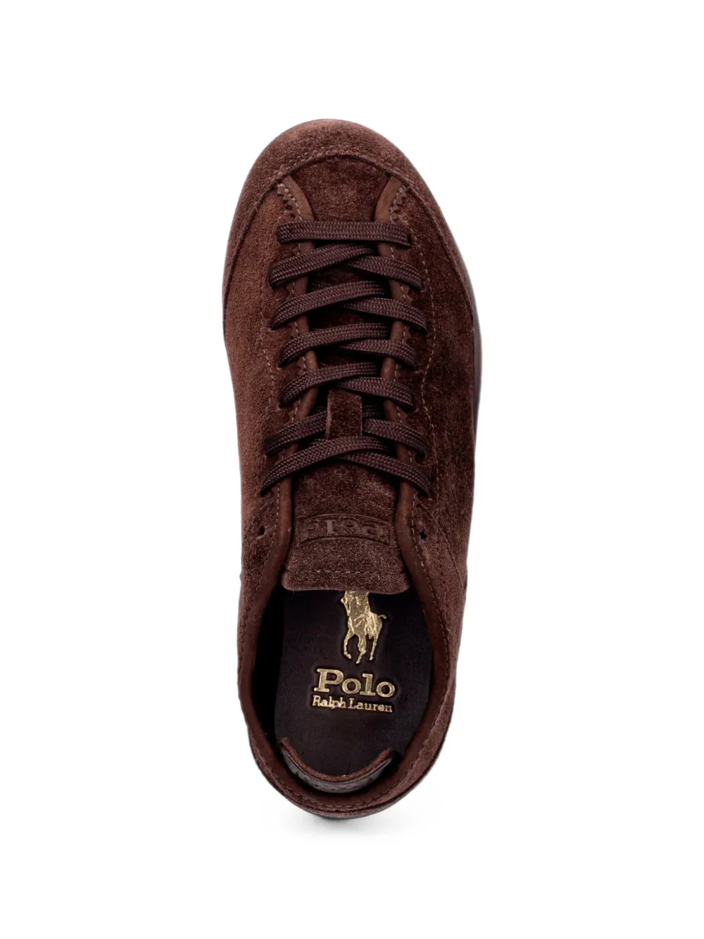 Polo Ralph Lauren suede logo-embroidered sneakers Bruin