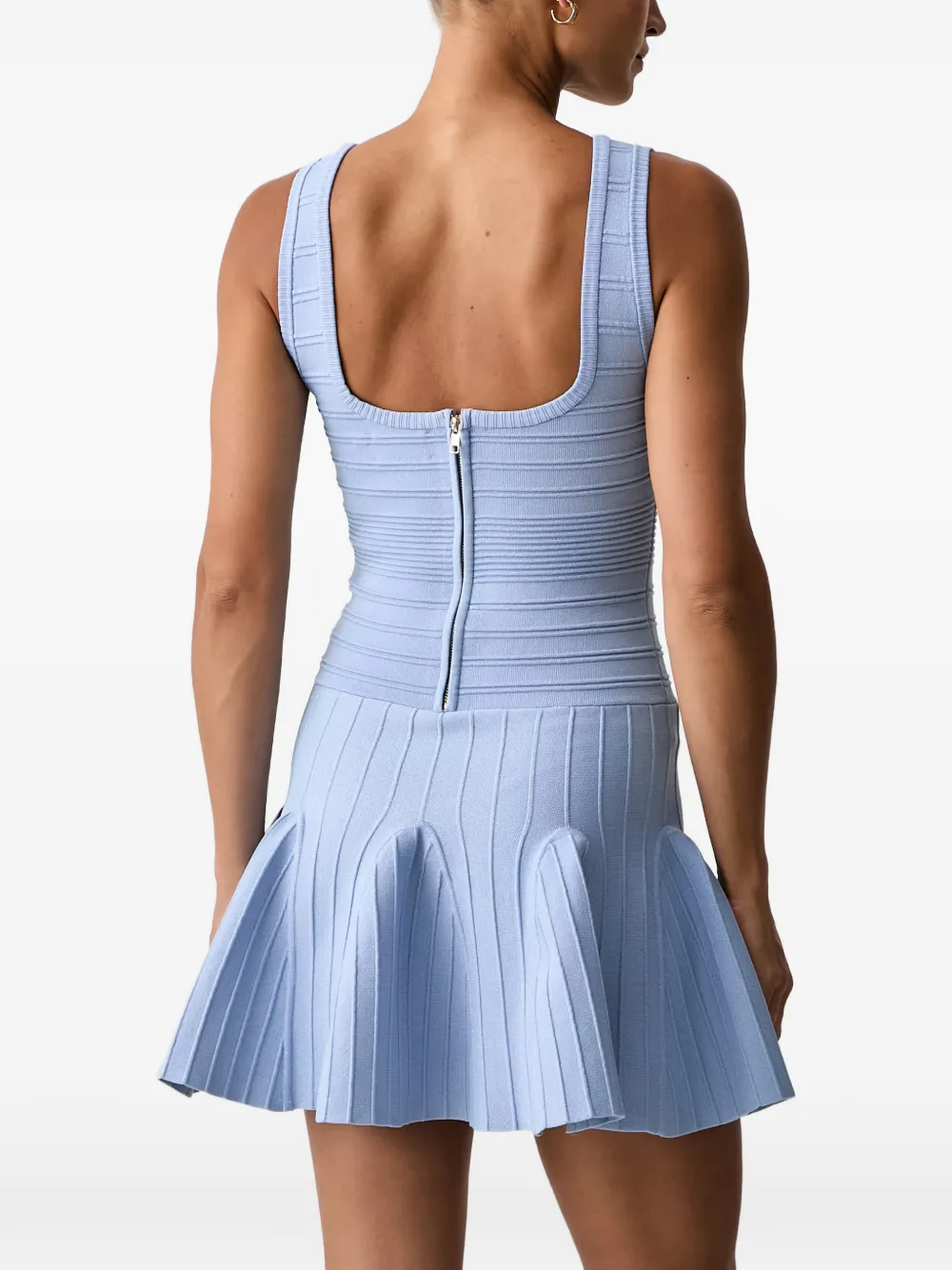 Retrofete Brooke mini-jurk Blauw
