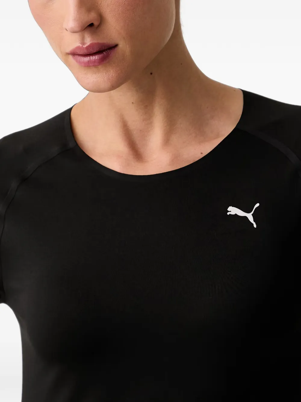 PUMA Run Cloudspun T-shirt met logoprint Zwart