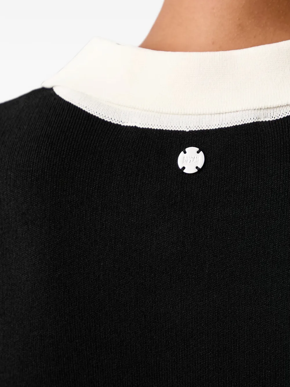 Silvian Heach Anders button-up mini-jurk met contrasterende afwerking Zwart