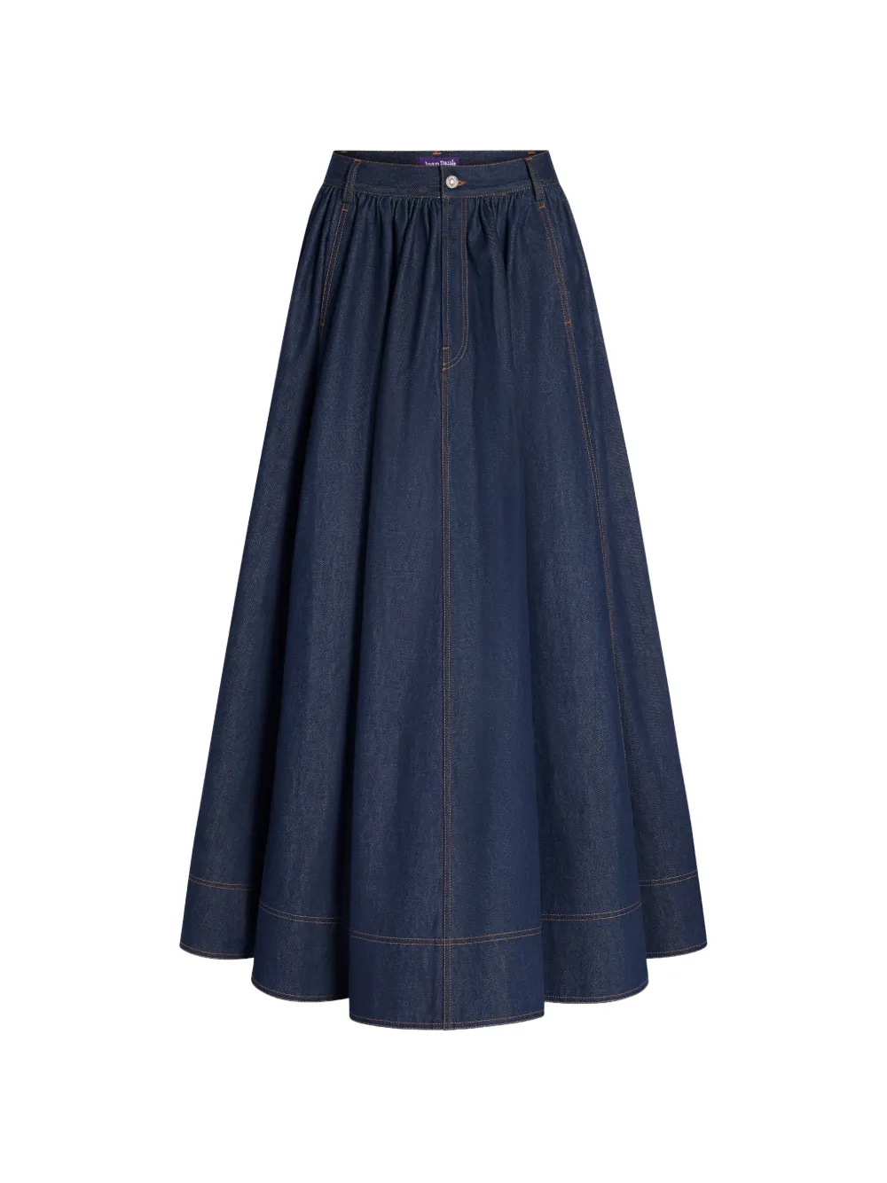 Jean Paul Gaultier long voluminous denim skirt
