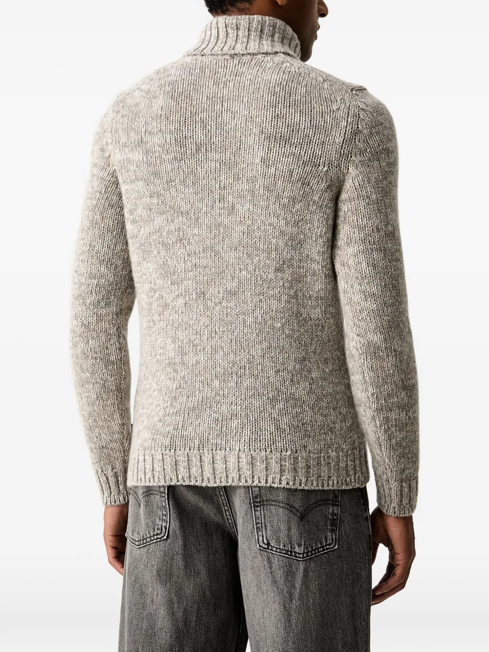 Joop! mélange-effect roll-neck sweater Beige