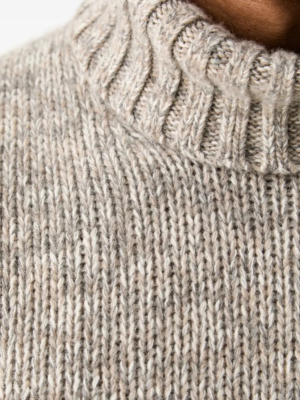 Joop! mélange-effect roll-neck sweater Beige