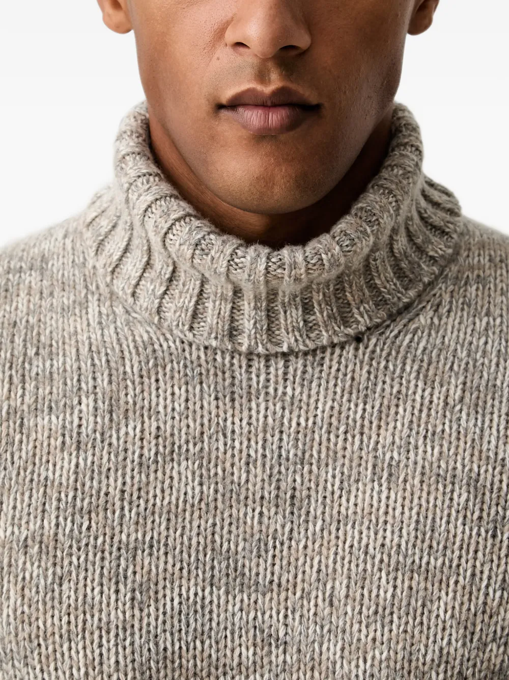 Joop! mélange-effect roll-neck sweater Beige