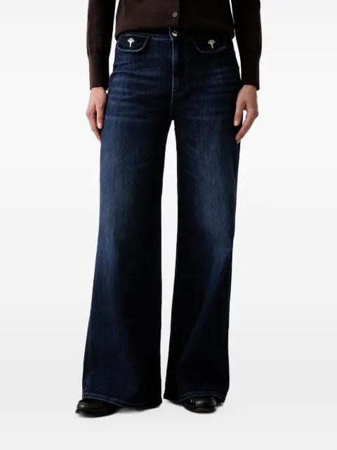 Joop! logo-plaque wide-leg jeans