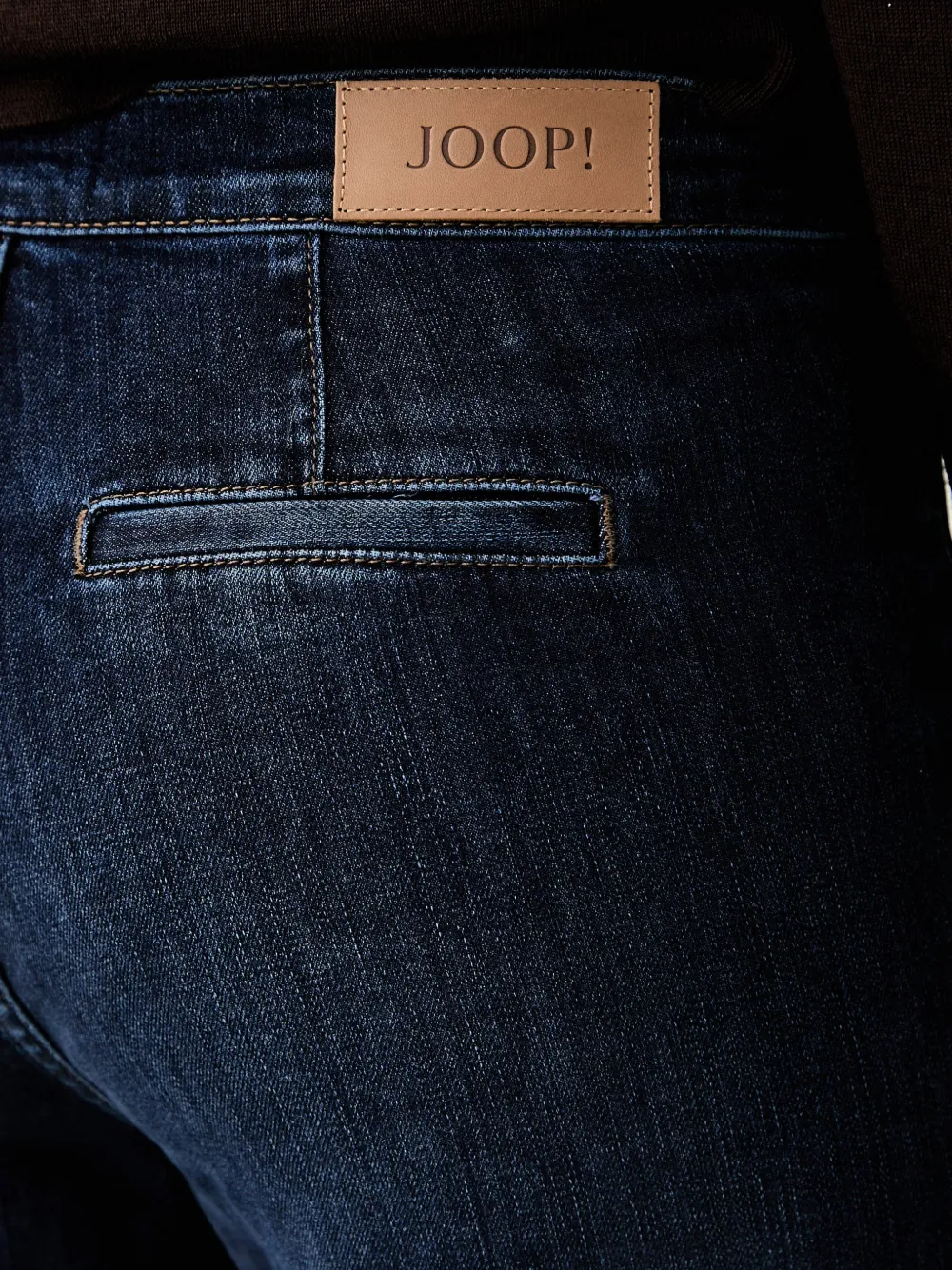 Joop! logo-plaque wide-leg jeans Blauw