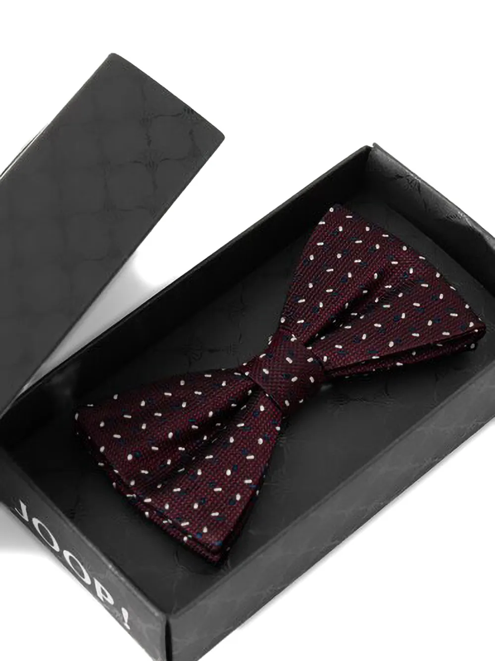 Joop! Gestreepte stropdas Rood