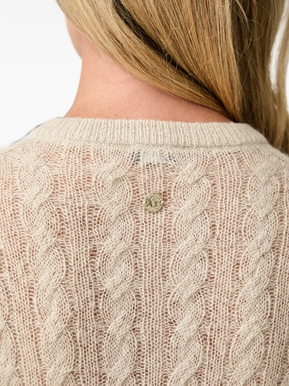 Joop! cable-knit cardigan Beige