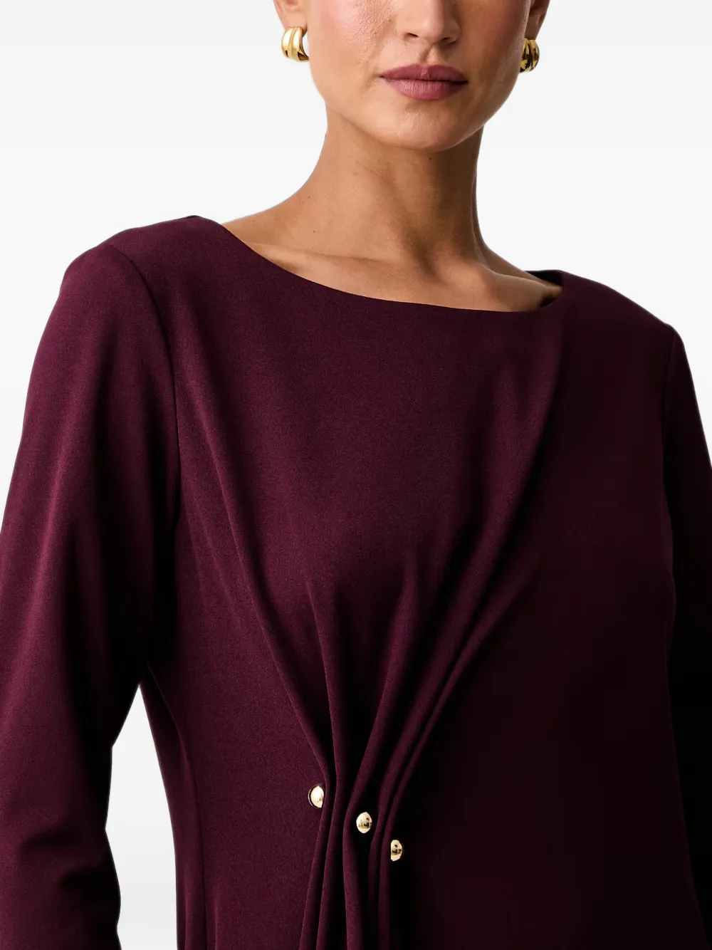 Joseph Ribkoff Jurk met gedraaid-detail Rood