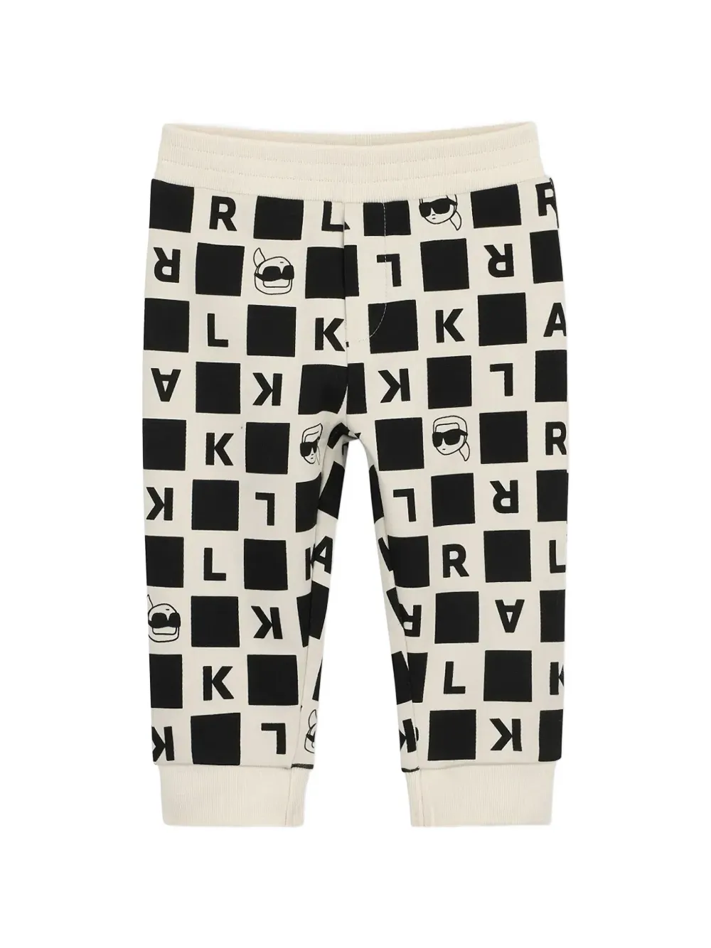 Karl Lagerfeld logo-print tracksuit set Beige