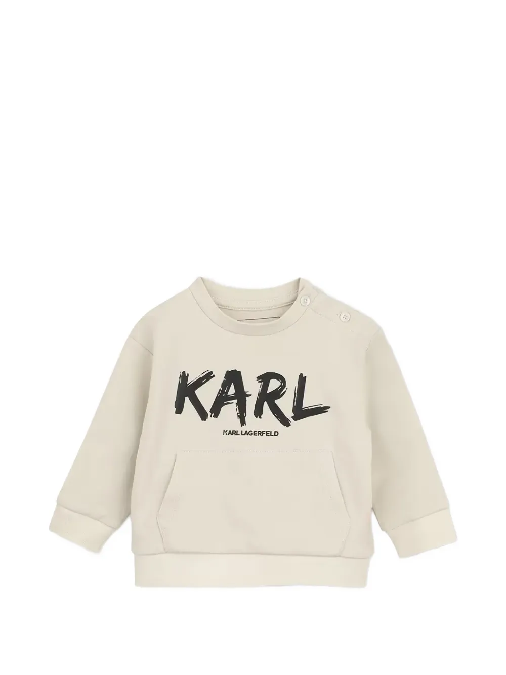Karl Lagerfeld logo-print tracksuit set Beige
