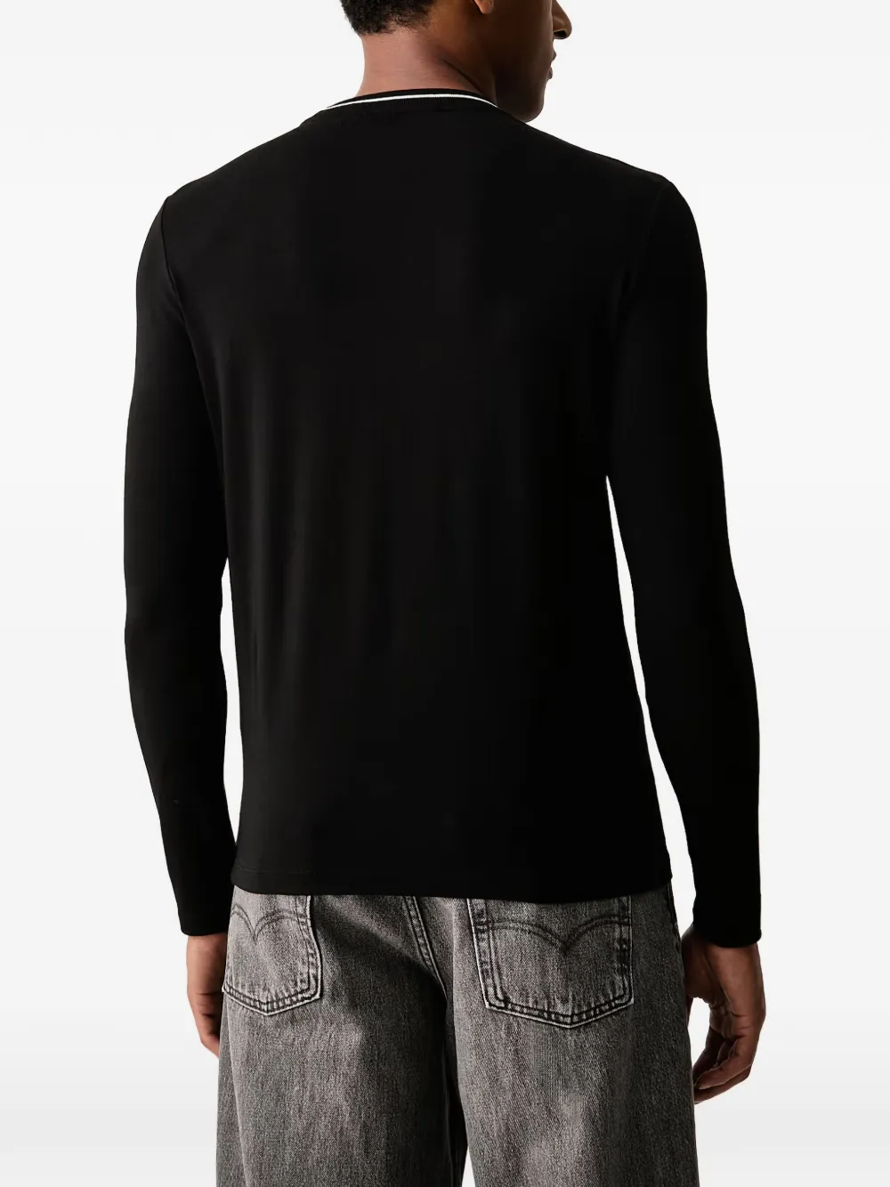 Karl Lagerfeld T-shirt met lange mouwen Zwart