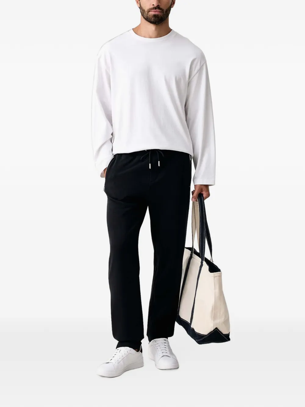 Karl Lagerfeld Trainingsbroek met trekkoordtaille Blauw