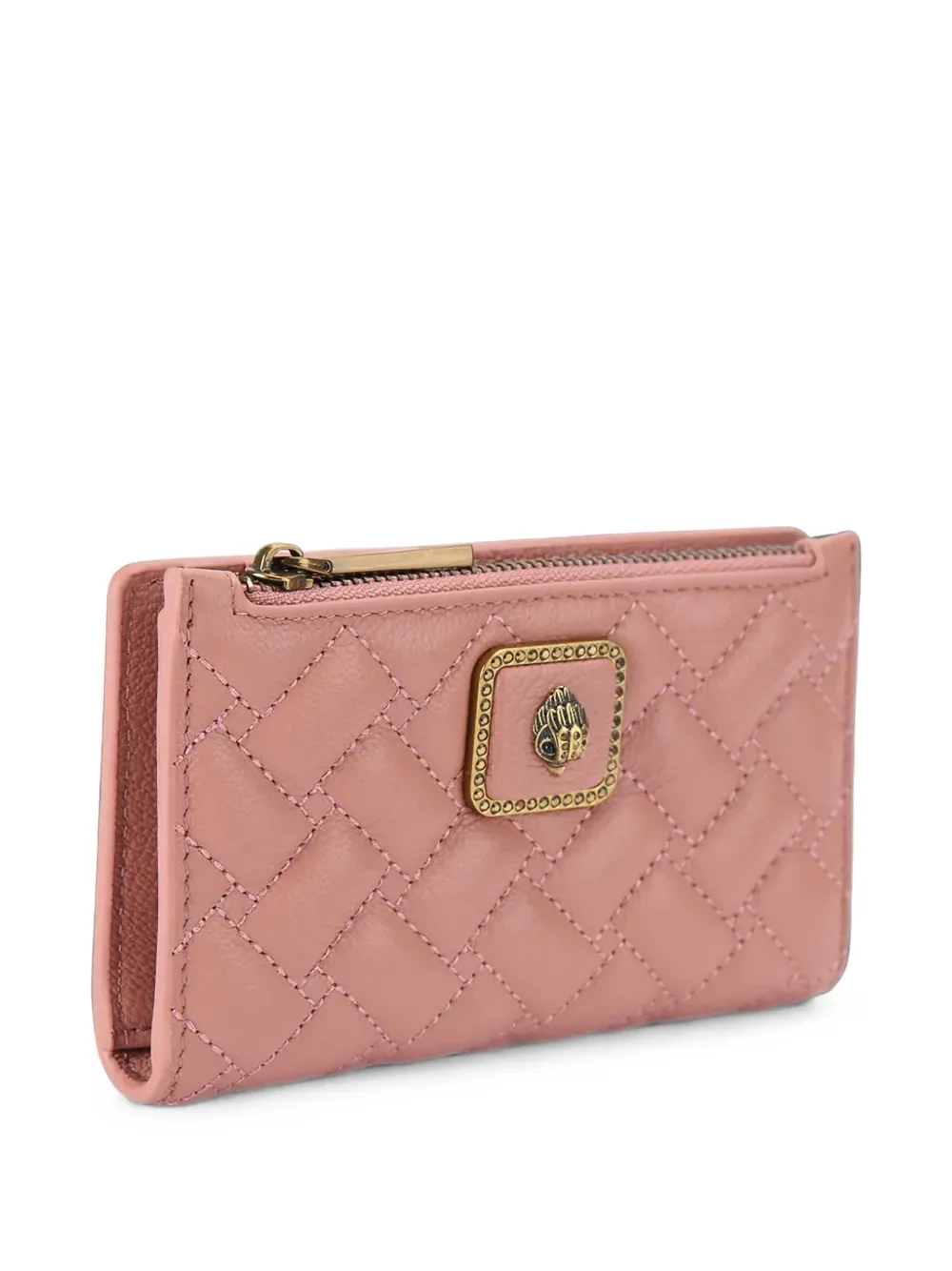 Kurt Geiger London Gewatteerde leren portemonnee Roze