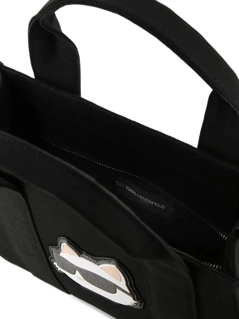 Karl Lagerfeld Choupette-patch tote bag Zwart