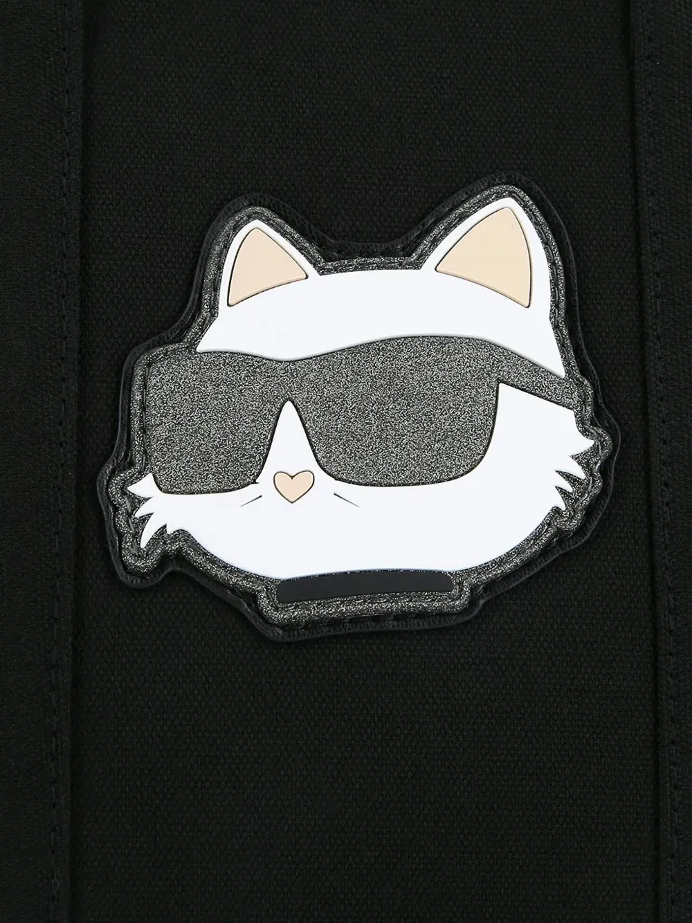 Karl Lagerfeld Choupette-patch tote bag Zwart