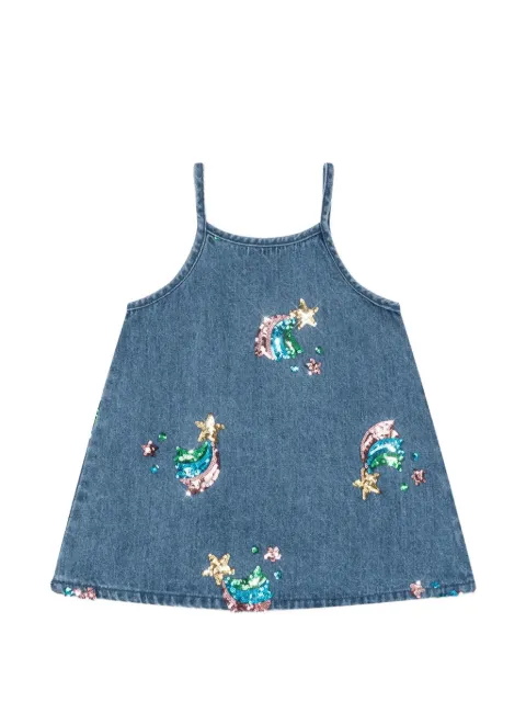 Konges Sløjd Magot sequin-embellished denim dress